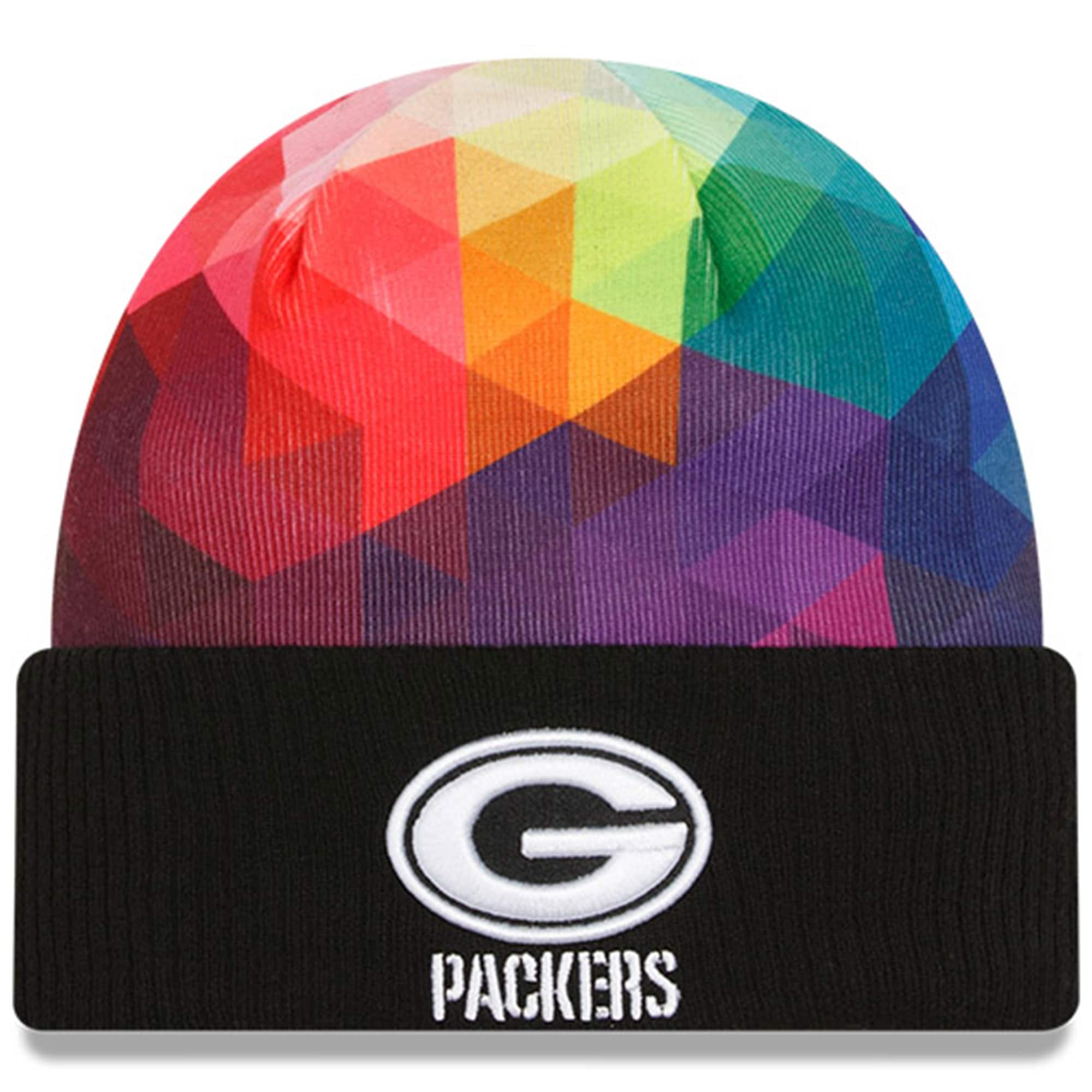 Green Bay Packers Youth Black 2023 Crucial Catch Cuffed Knit Hat