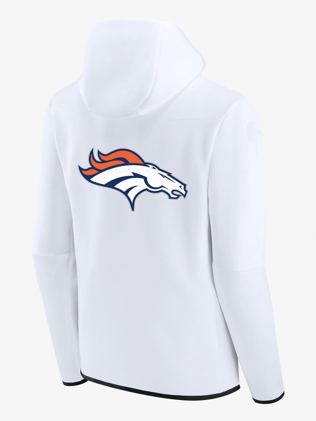 Denver Broncos White Diamond Full-Zip Jacket