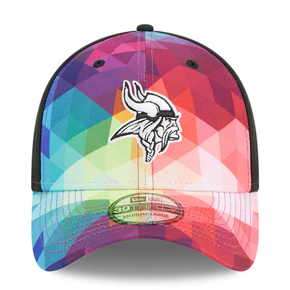 Minnesota Vikings Men's Pink 2023 Crucial Catch 39THIRTY Flex Hat