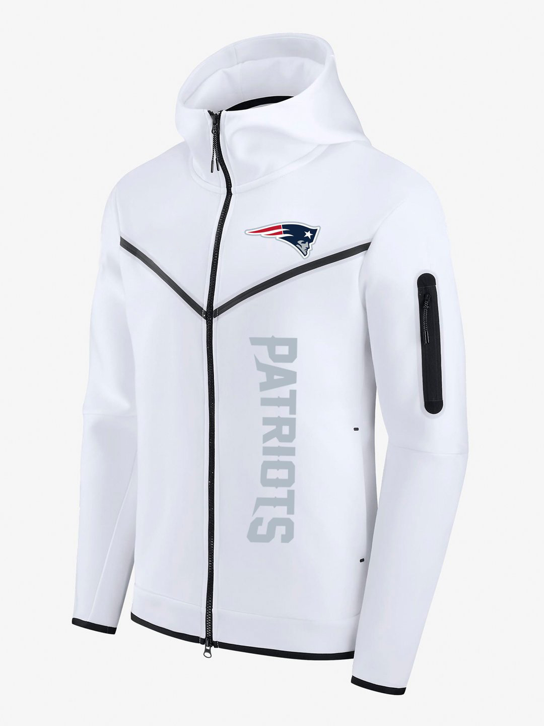 New England Patriots White Diamond Full-Zip Jacket