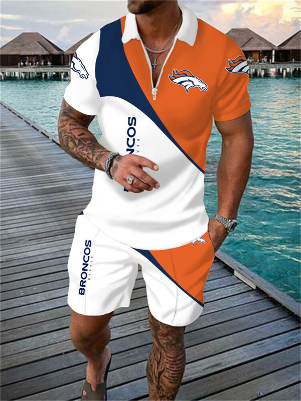 Denver Broncos Limited Edition Polo Shirt And Shorts Two-Piece Suits
