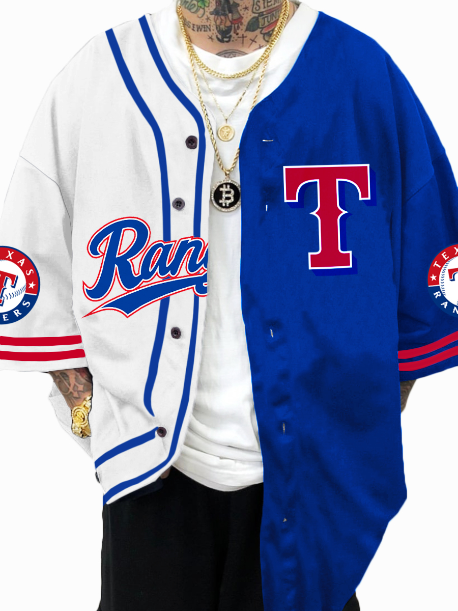 Texas Rangers MLB Men's Fashion Short Sleeve Jersey