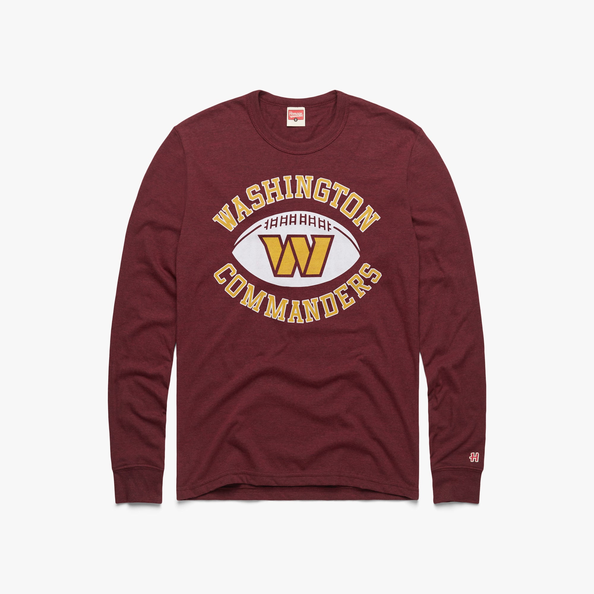 Washington Commanders Commanders Pigskin Long Sleeve Tee