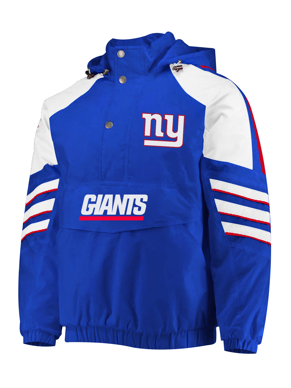 New York Giants Half-Snap Hoodie Jacket