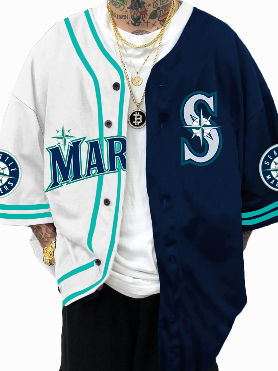 Seattle Mariners MLB Men's Fashion Short Sleeve Jersey