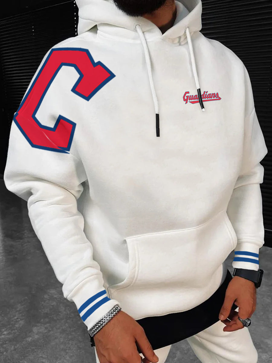 Cleveland Guardians Fashion Men's Crewneck Hooded