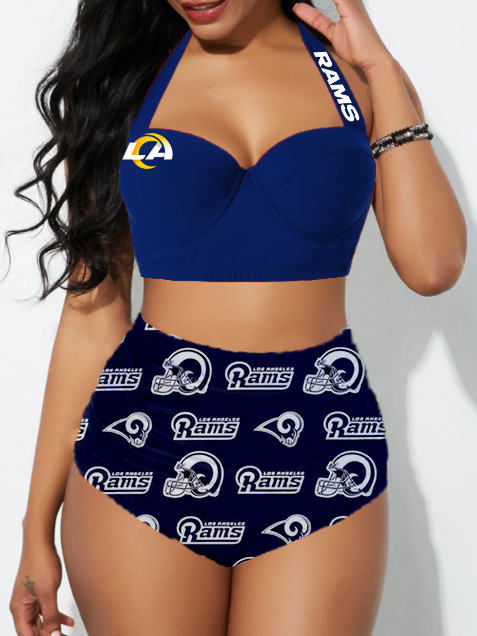 Los Angeles Rams Sexy Print Bikini Swimsuit