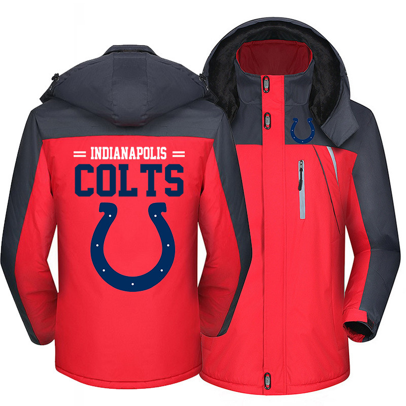 Indianapolis Colts Warm Hoodie Fleece Coat Winter Jacket Coat Ski Suit