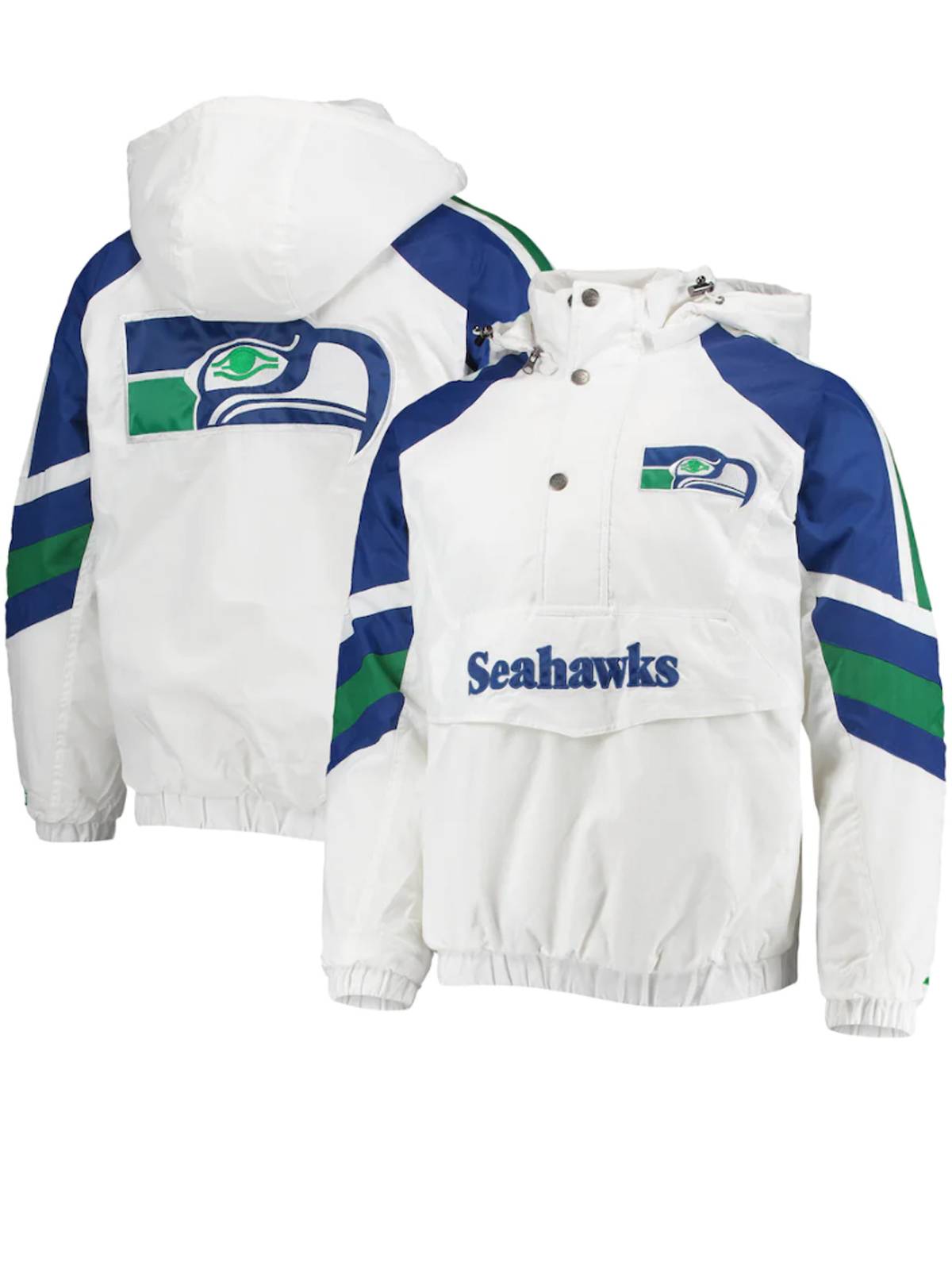 Seattle Seahawks Half-Snap Hoodie Jacket