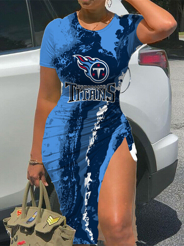 Tennessee Titans Women's Slit Bodycon Dress
