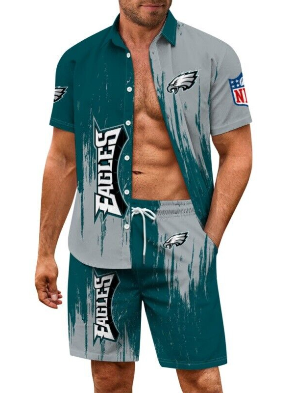 Philadelphia Eagles Limited Edition Hawaiian Shirt And Shorts Two-Piece Suits
