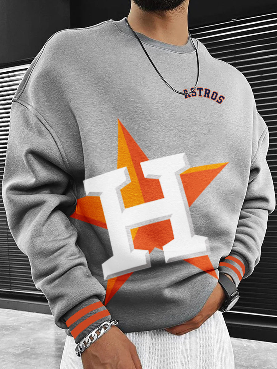 Houston Astros Fashion Men's Crewneck Sweatshirt