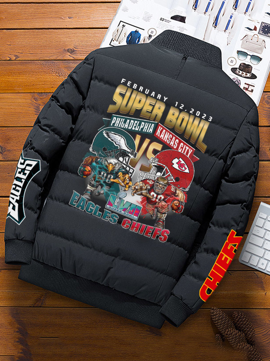 Kansas City Chiefs Comfortable Warm Padded Jacket