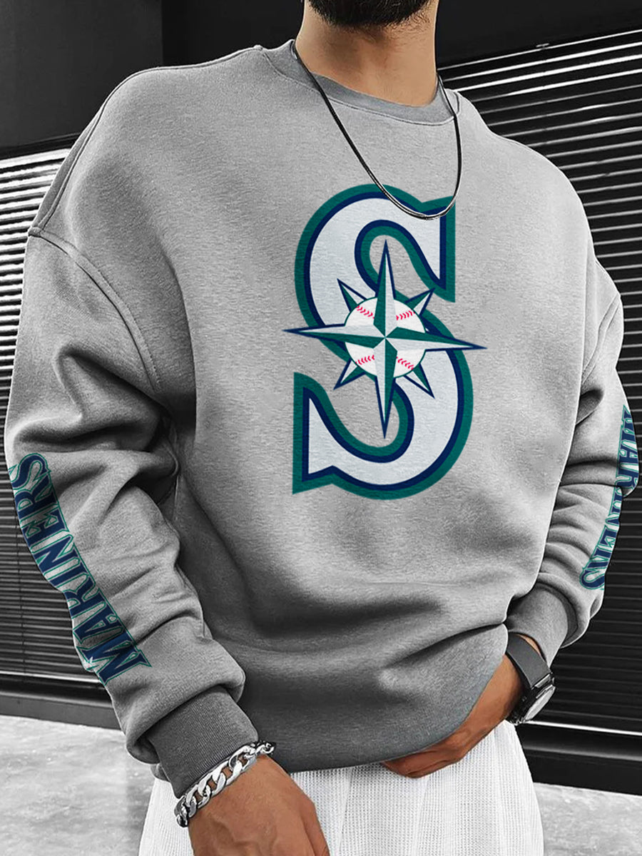 Seattle Mariners Fashion Men's Crewneck Sweatshirt