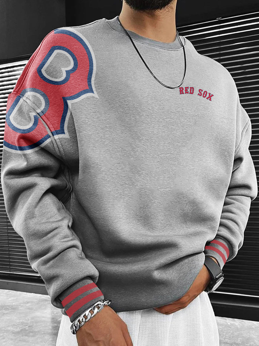 Boston Red Sox Fashion Men's Crewneck Sweatshirt