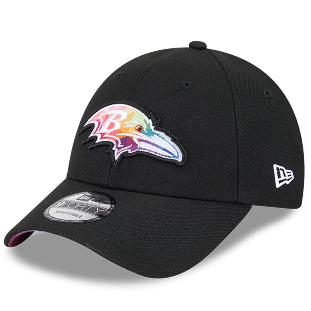 Baltimore Ravens Men's   Black 2023  Crucial Catch 9FORTY Adjustable Hat