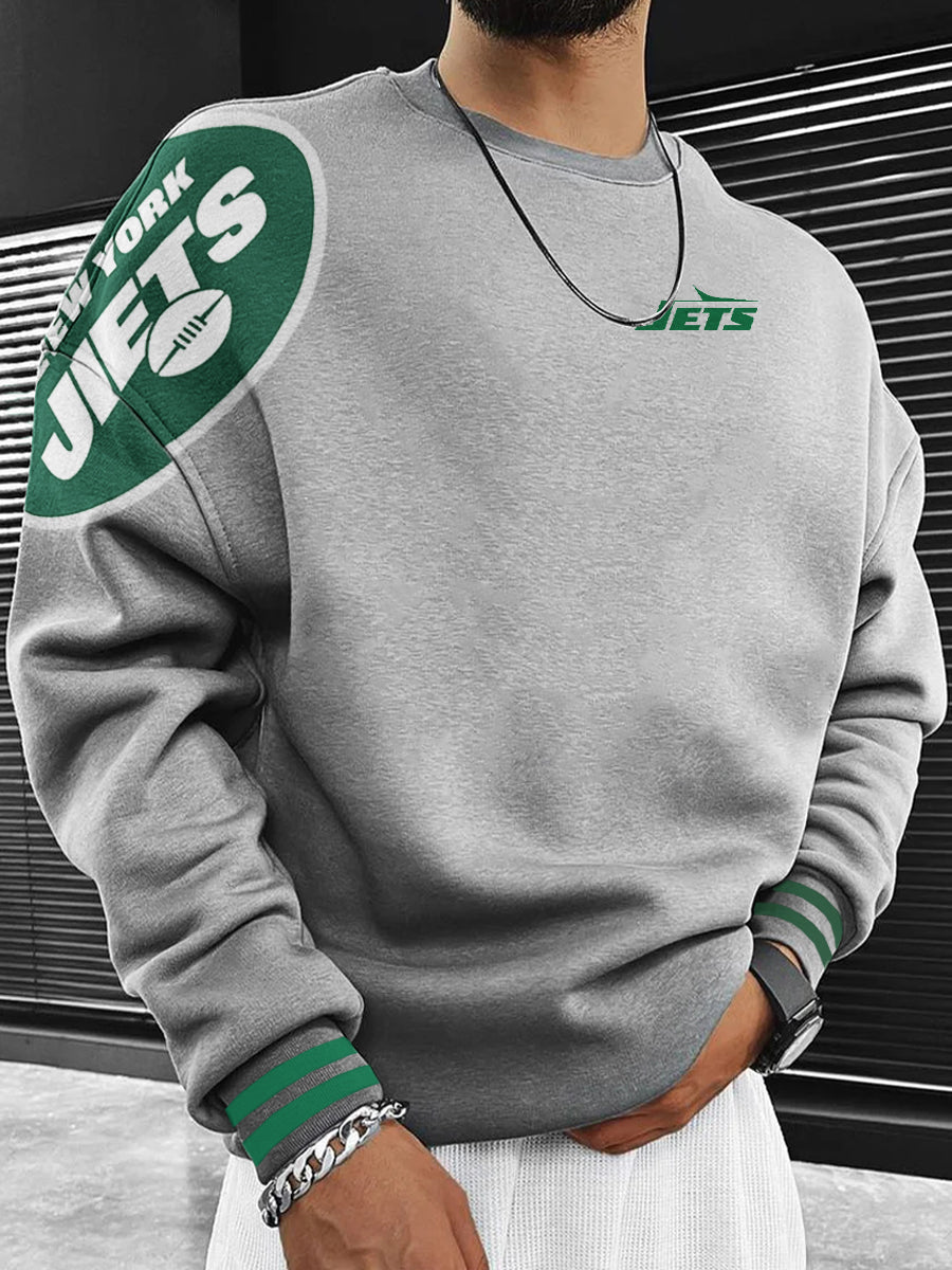 New York Jets Printed Unisex Casual Sweatshirt