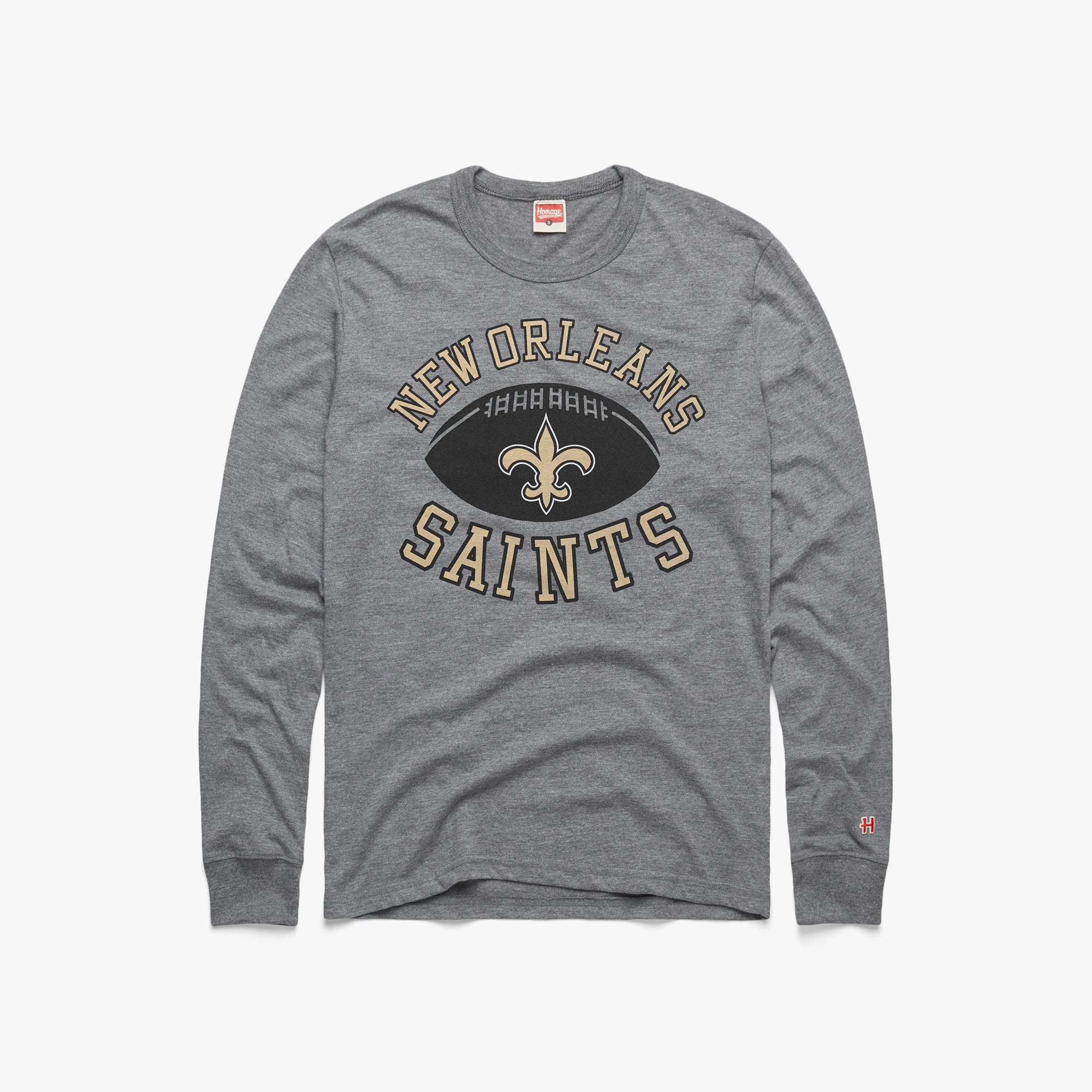 New Orleans Saints Pigskin Long Sleeve Tee