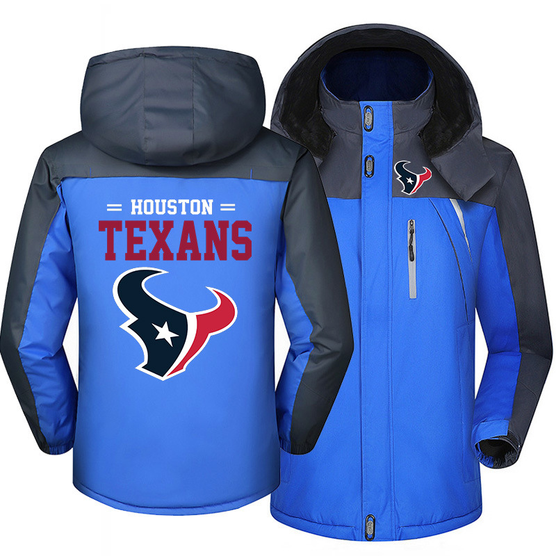 Houston Texans Warm Hoodie Fleece Coat Winter Jacket Coat Ski Suit