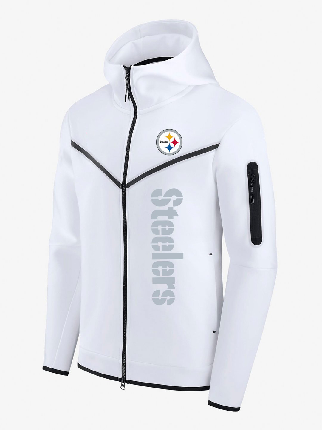Pittsburgh Steelers White Diamond Full-Zip Jacket
