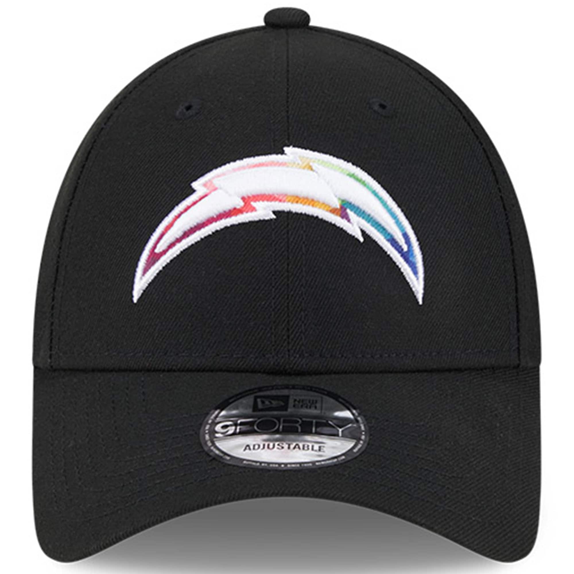 Los Angeles Chargers Men's Black 2023 Crucial Catch 9FORTY Adjustable Hat