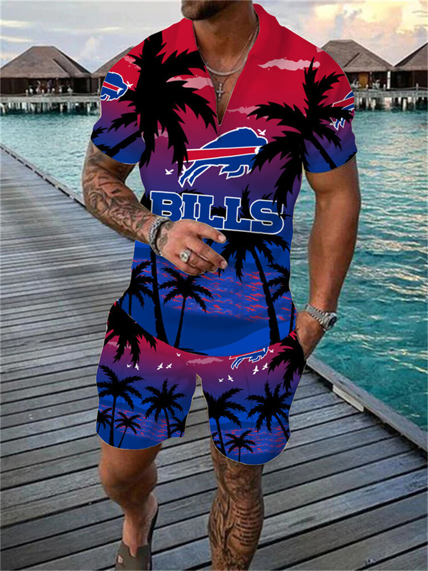 Buffalo Bills Limited Edition Polo Shirt And Shorts Two-Piece Suits