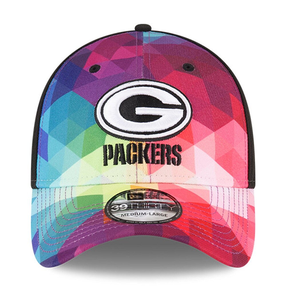 Green Bay Packers Men's Pink 2023 Crucial Catch 39THIRTY Flex Hat