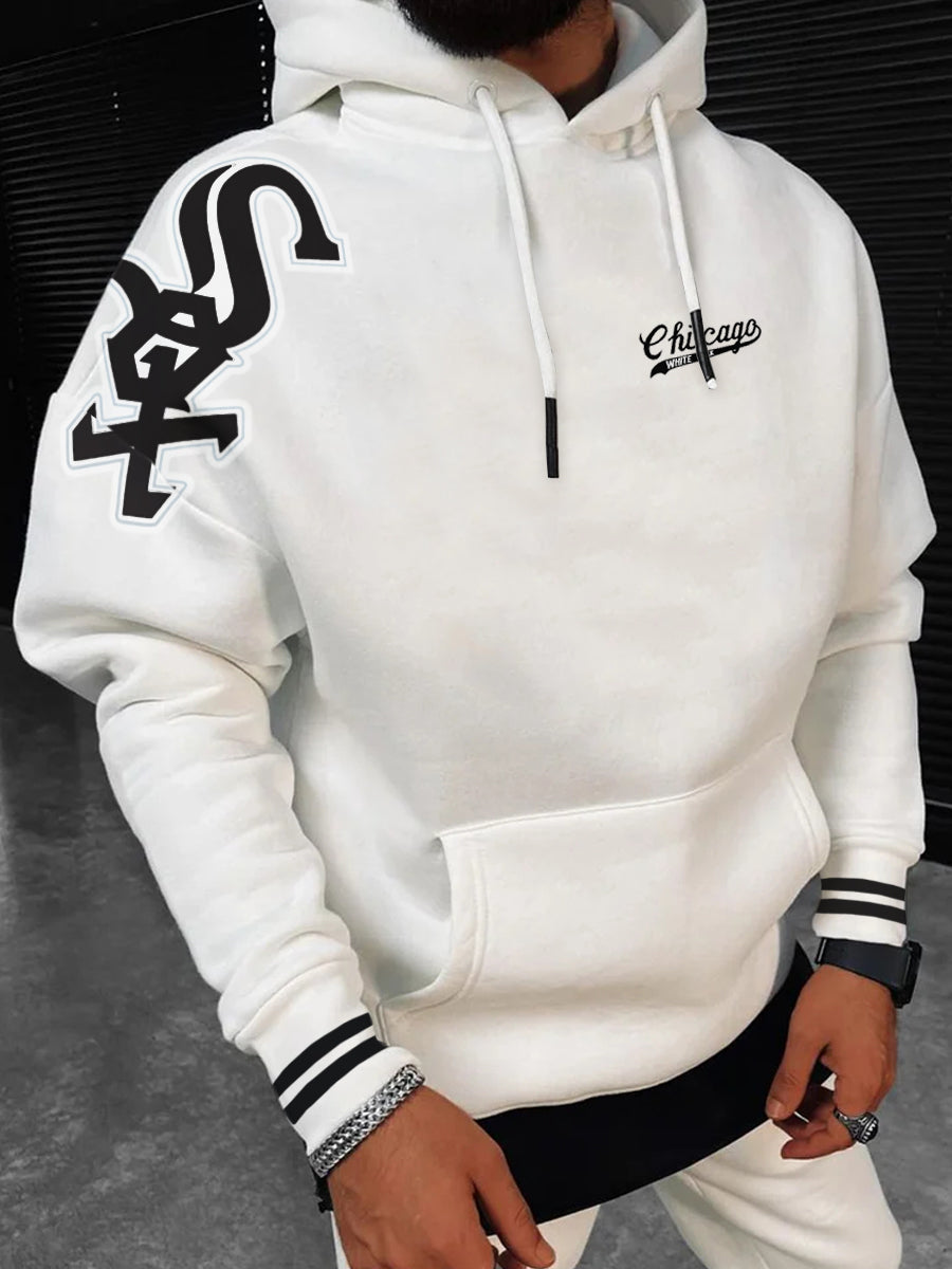 Chicago White Sox Fashion Men's Crewneck Hooded