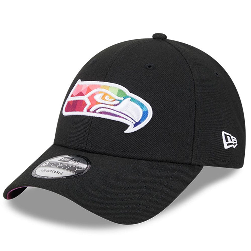 Seattle Seahawks Men's   Black 2023  Crucial Catch 9FORTY Adjustable Hat