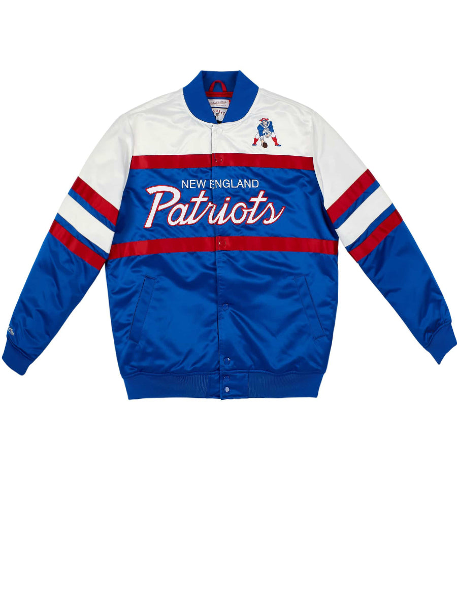 New England Patriots NESpecial Script Heavyweight Satin Jacket