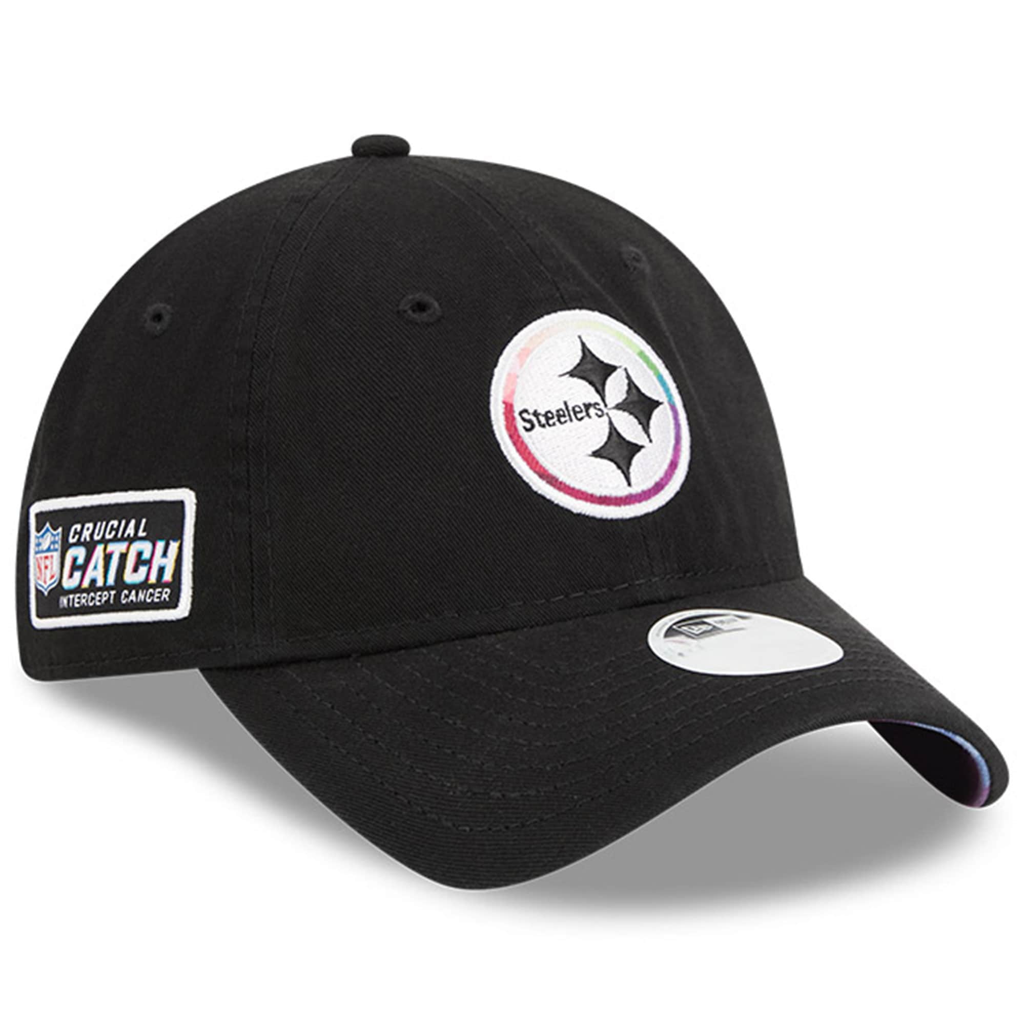 Pittsburgh Steelers Women's Black 2023 Crucial Catch 9TWENTY Adjustable Hat