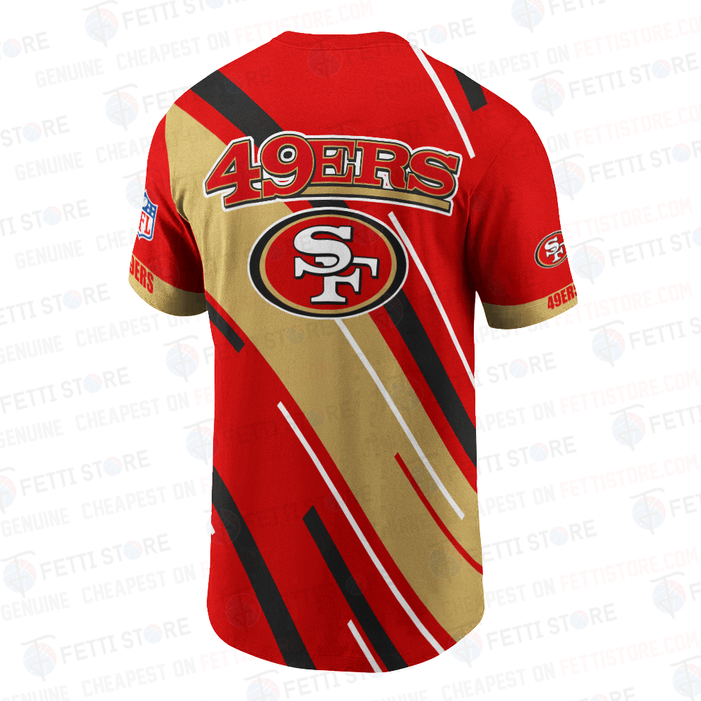 San Francisco 49ers American Football Leauge Pattern 3D T-Shirt SH1 V2
