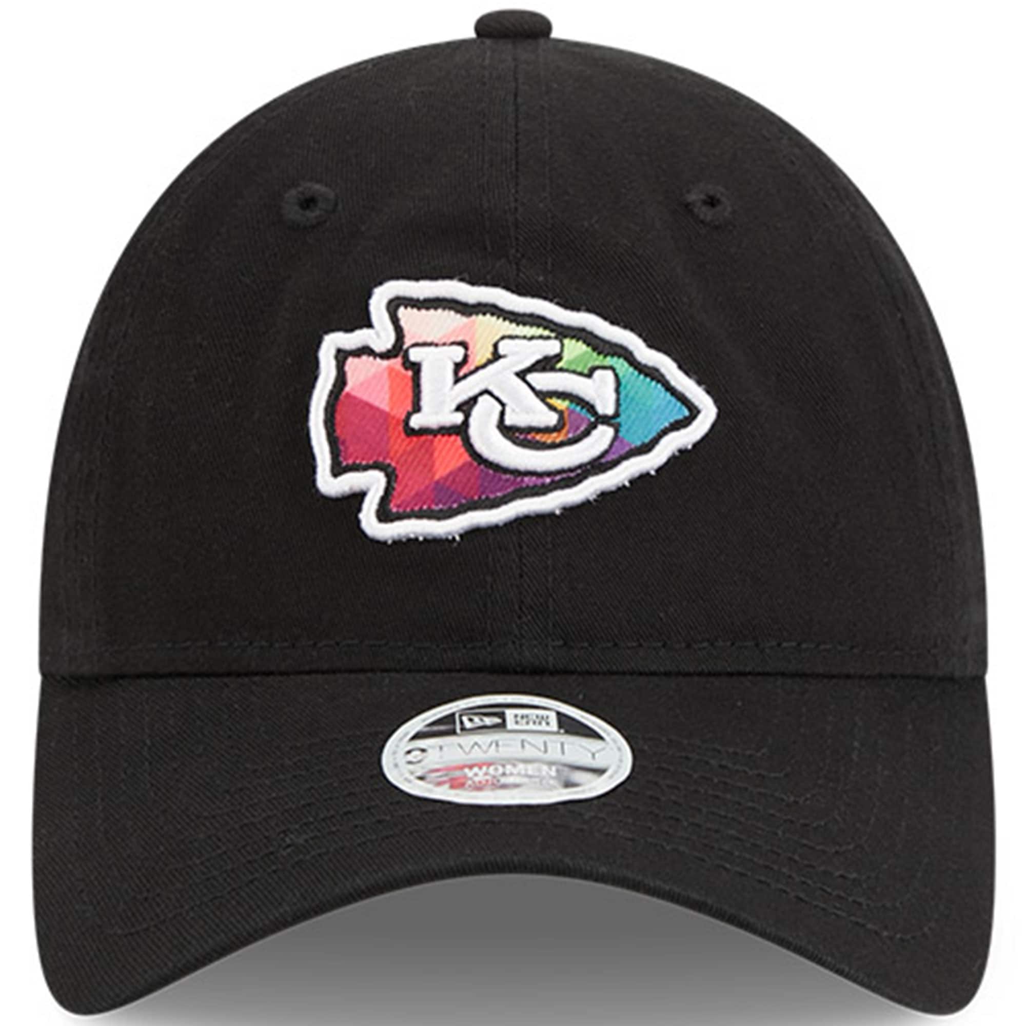 Kansas City Chiefs Women's Black 2023 Crucial Catch 9TWENTY Adjustable Hat
