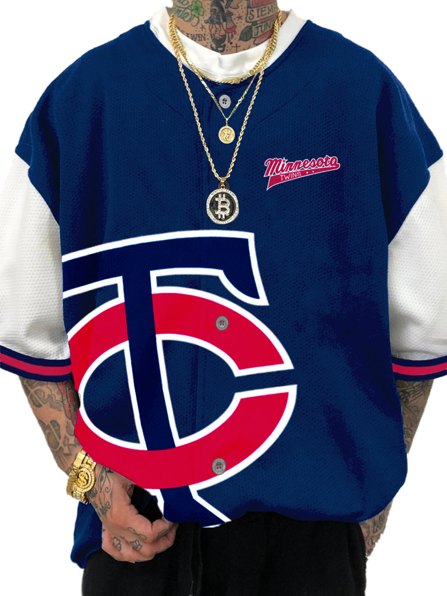 Minnesota Twins MLB Men's Fashion Short Sleeve Jersey