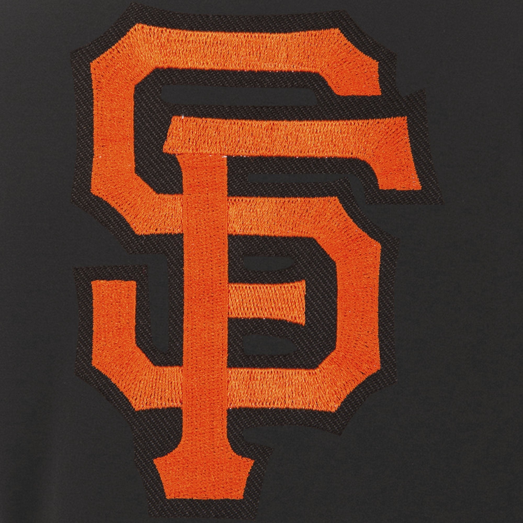 SAN FRANCISCO GIANTS JH DESIGN REVERSIBLE WOMEN FLEECE JACKET - BLACK