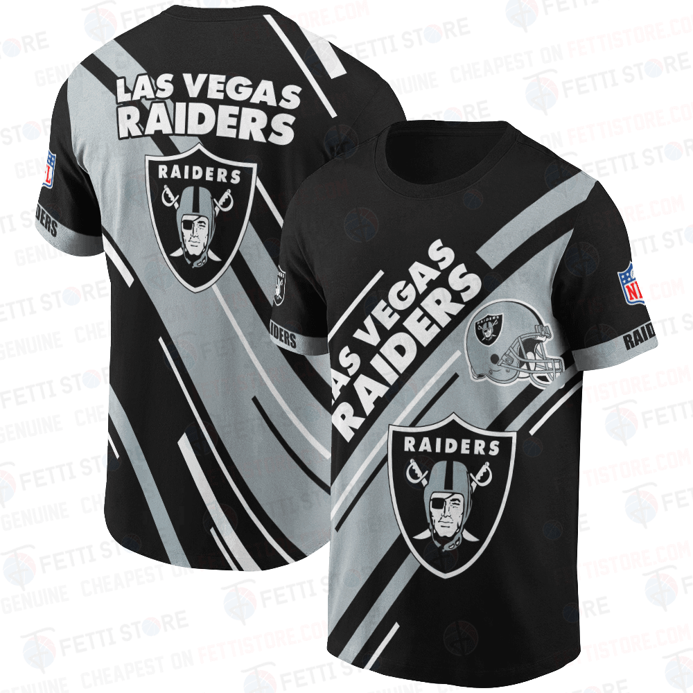 Las Vegas Raiders American Football Leauge Pattern 3D T-Shirt SH1 V2