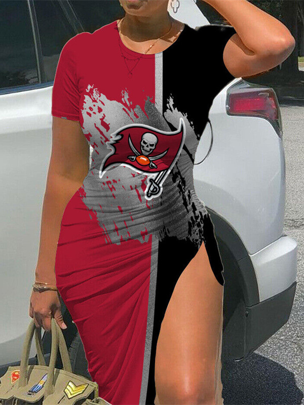 Tampa Bay Buccaneers Women's Slit Bodycon Dress