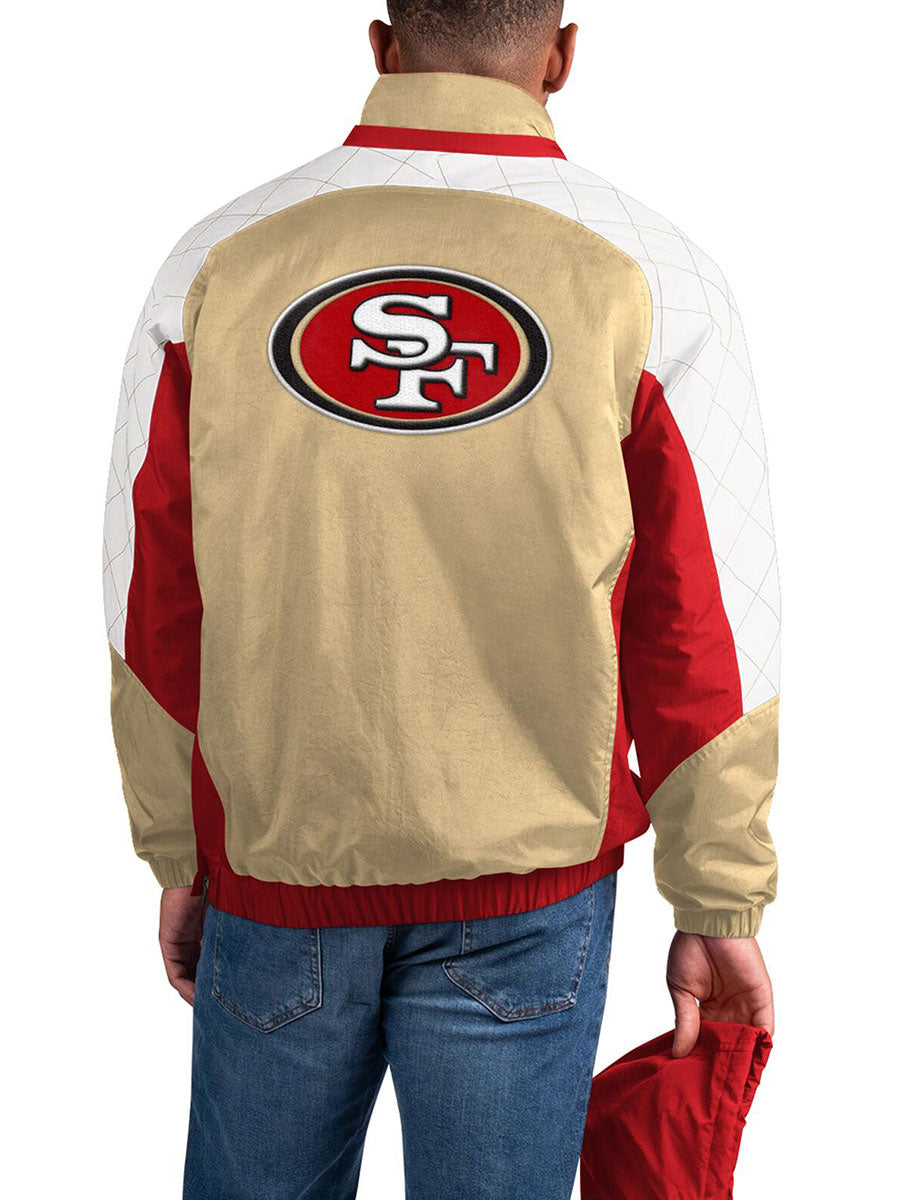 San Francisco 49ers Check Half-Snap Pullover Jacket