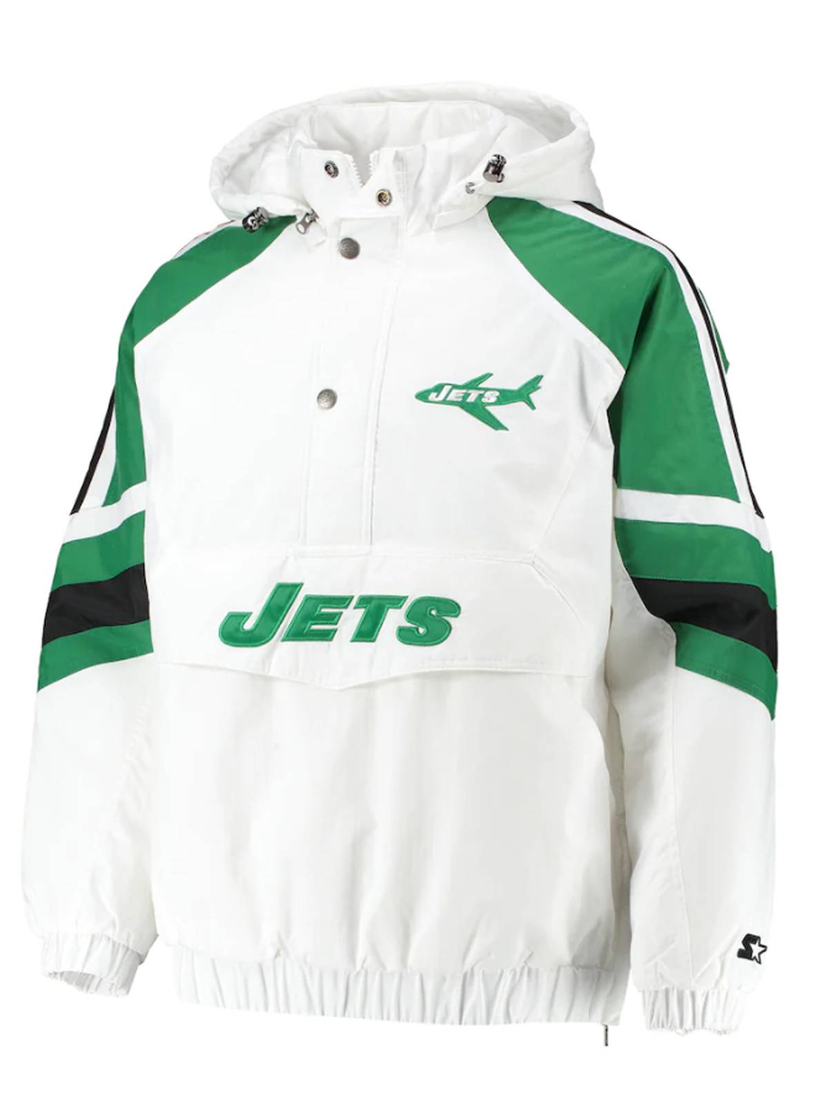 New York Jets Half-Snap Hoodie Jacket