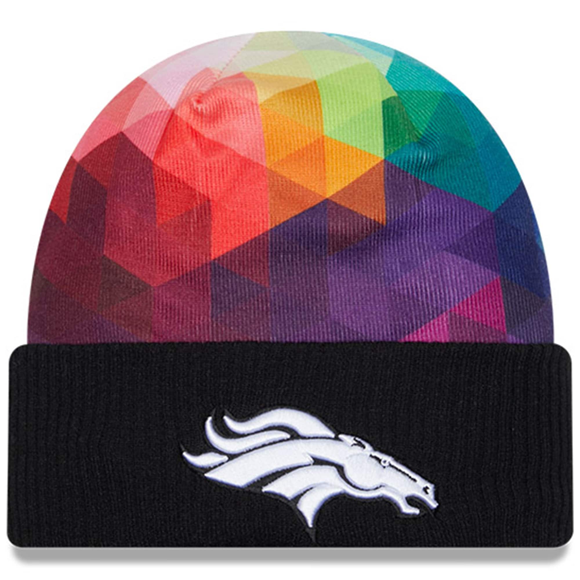 Denver Broncos Youth Black 2023 Crucial Catch Cuffed Knit Hat