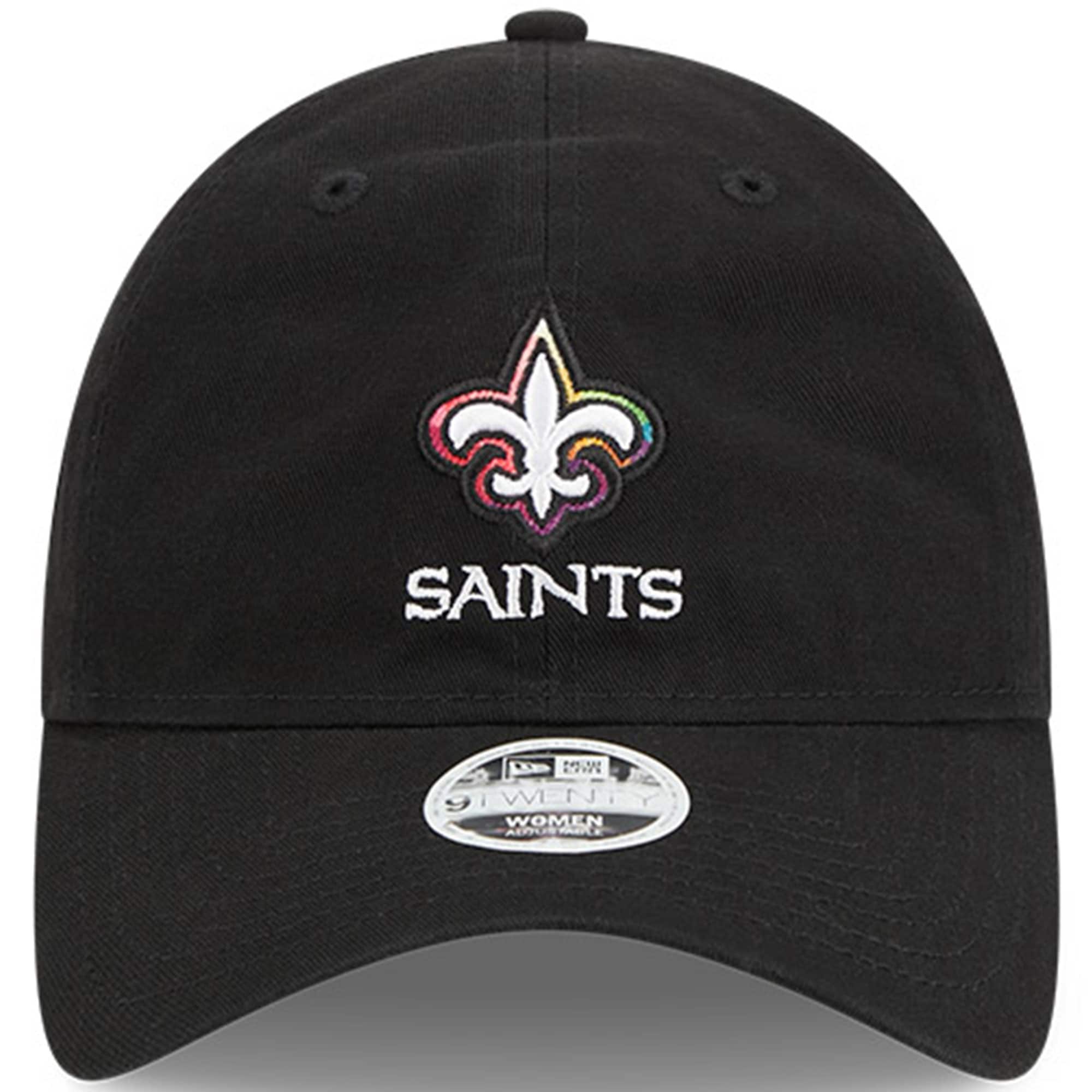 New Orleans Saints Women's Black 2023 Crucial Catch 9TWENTY Adjustable Hat