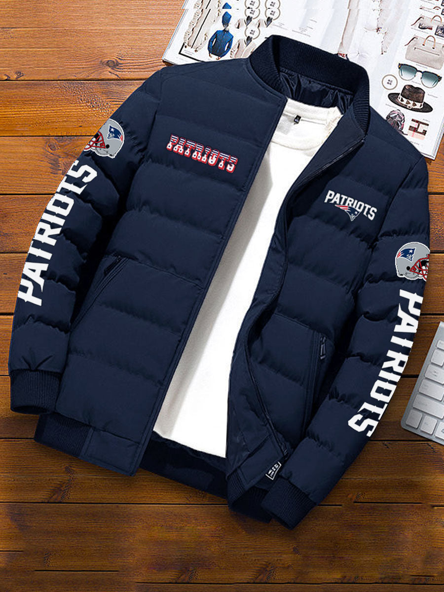 New England Patriots Winter Comfortable Warm Padded Jacket