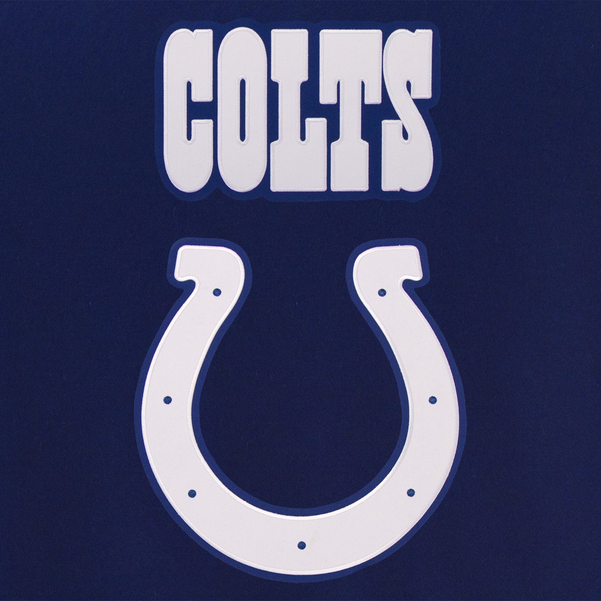 INDIANAPOLIS COLTS REVERSIBLE WOOL JACKET - ROYAL