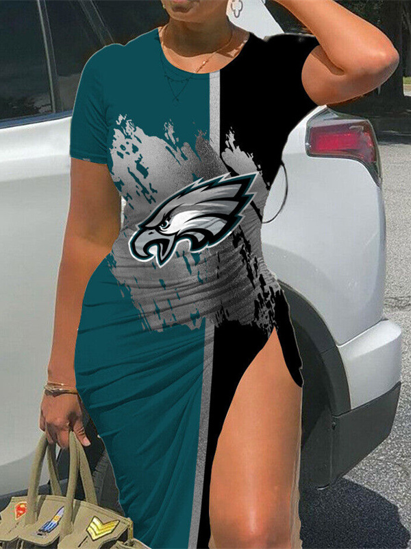 Philadelphia Eagles Women's Slit Bodycon Dress