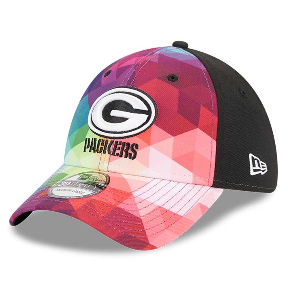 Green Bay Packers Men's Pink 2023 Crucial Catch 39THIRTY Flex Hat