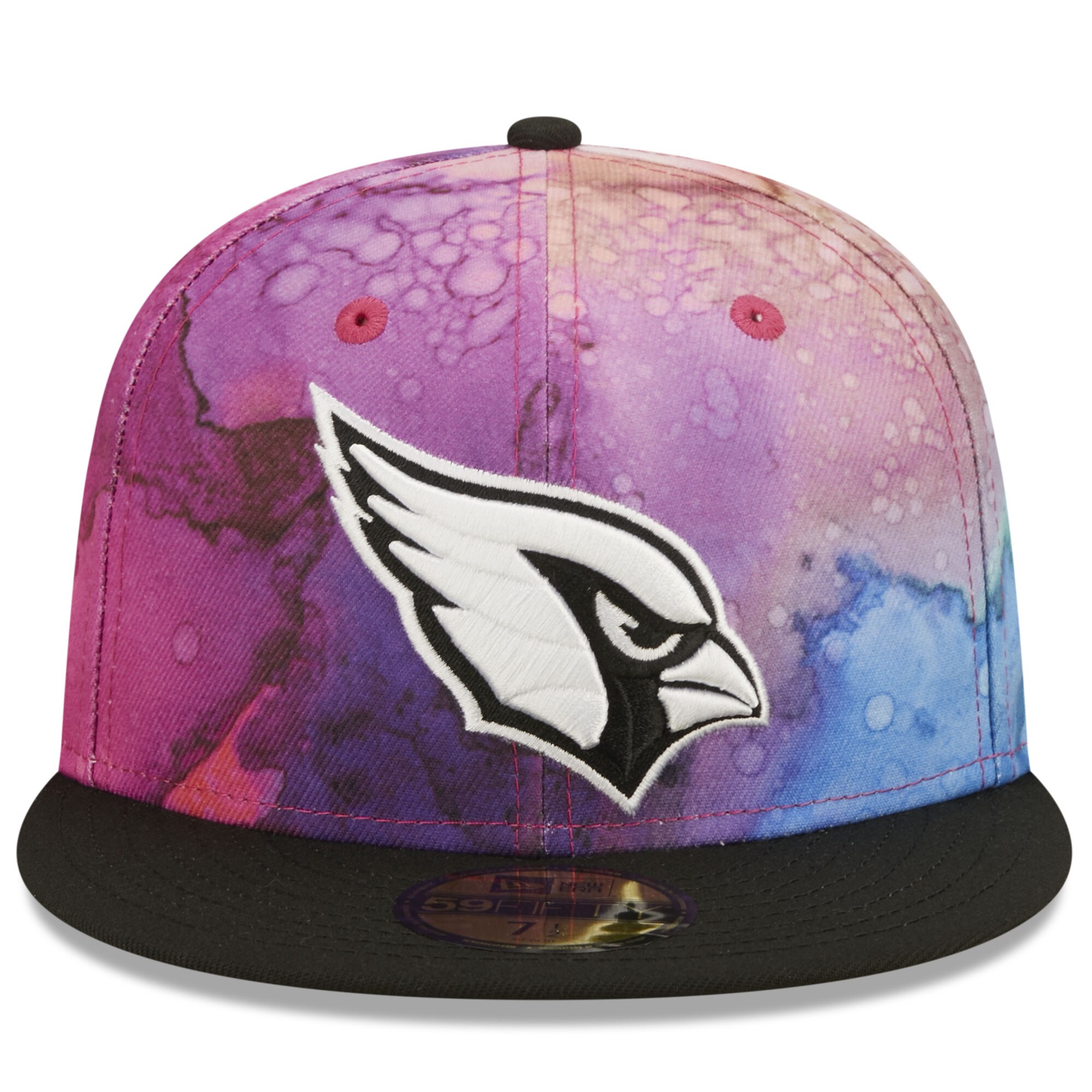 Arizona Cardinals Men's Pink/Black 2022 Crucial Catch 59FIFTY Fitted Hat