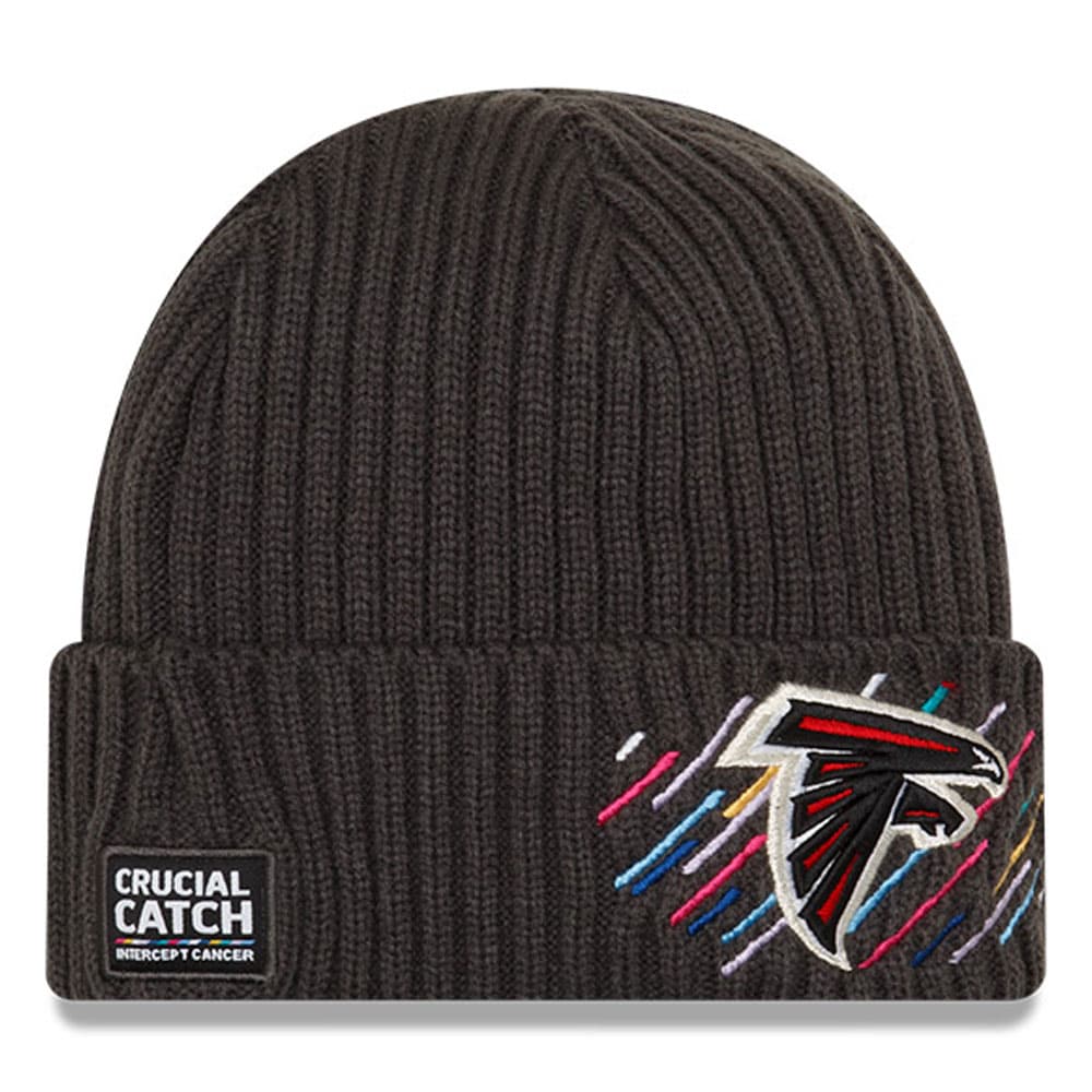 Atlanta Falcons Men's Charcoal 2021 Crucial Catch Knit Hat
