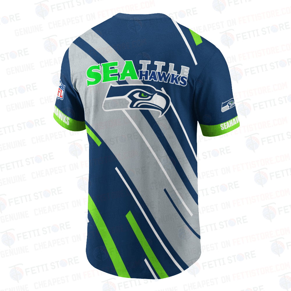 Seattle Seahawks American Football Leauge Pattern 3D T-Shirt SH1 V2