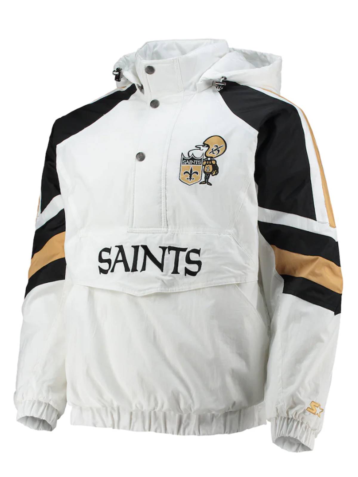 New Orleans Saints Half-Snap Hoodie Jacket