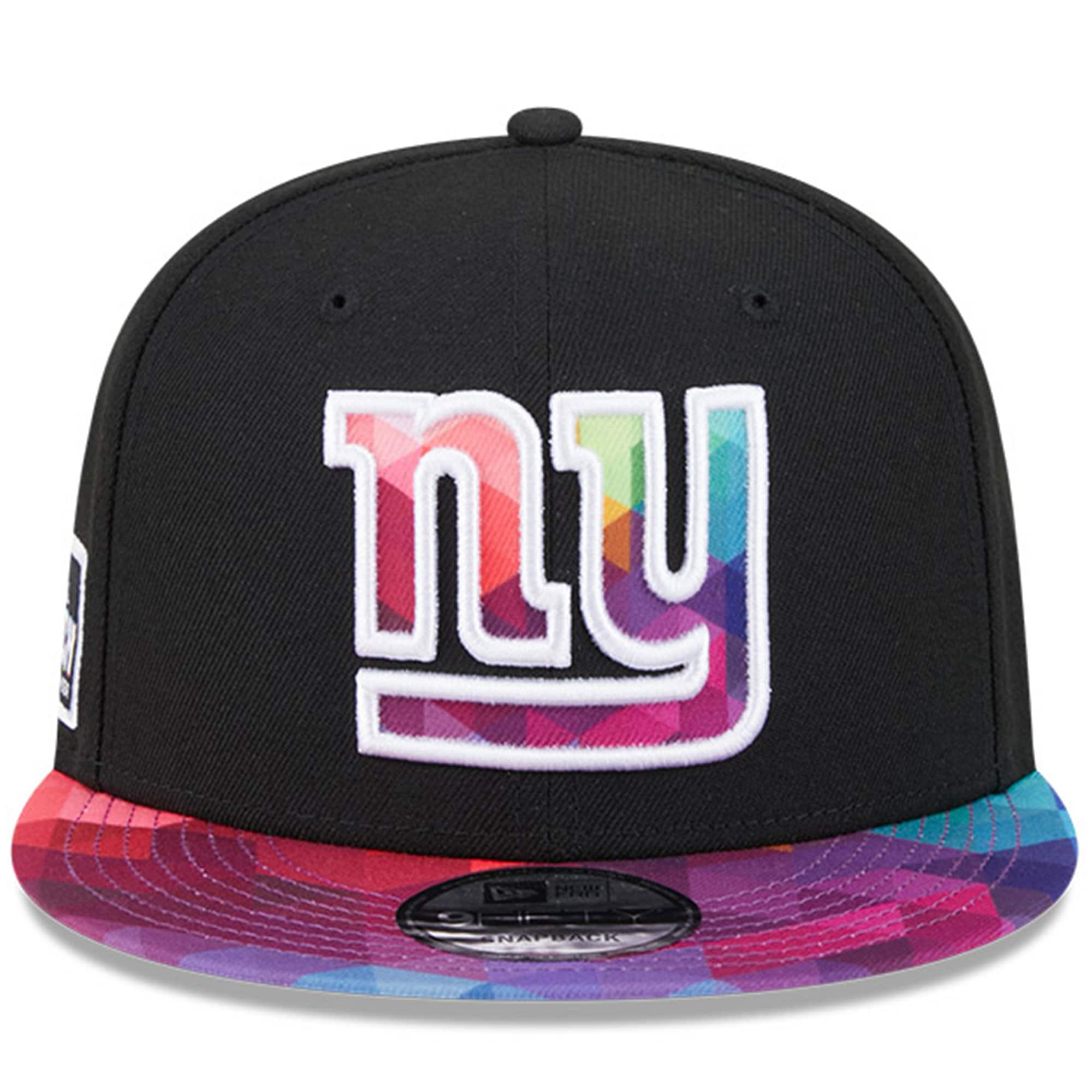 New York Giants Men's   Black 2023  Crucial Catch 9FIFTY Snapback Hat